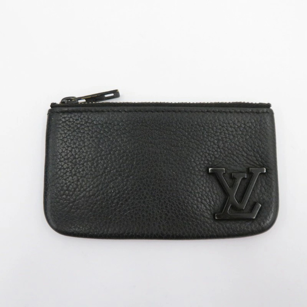 LOUIS VUITTON Pochette coin case Wallet Aerogram Black